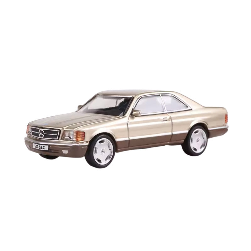 Gold Mercedes 500SEC Toy 1/64