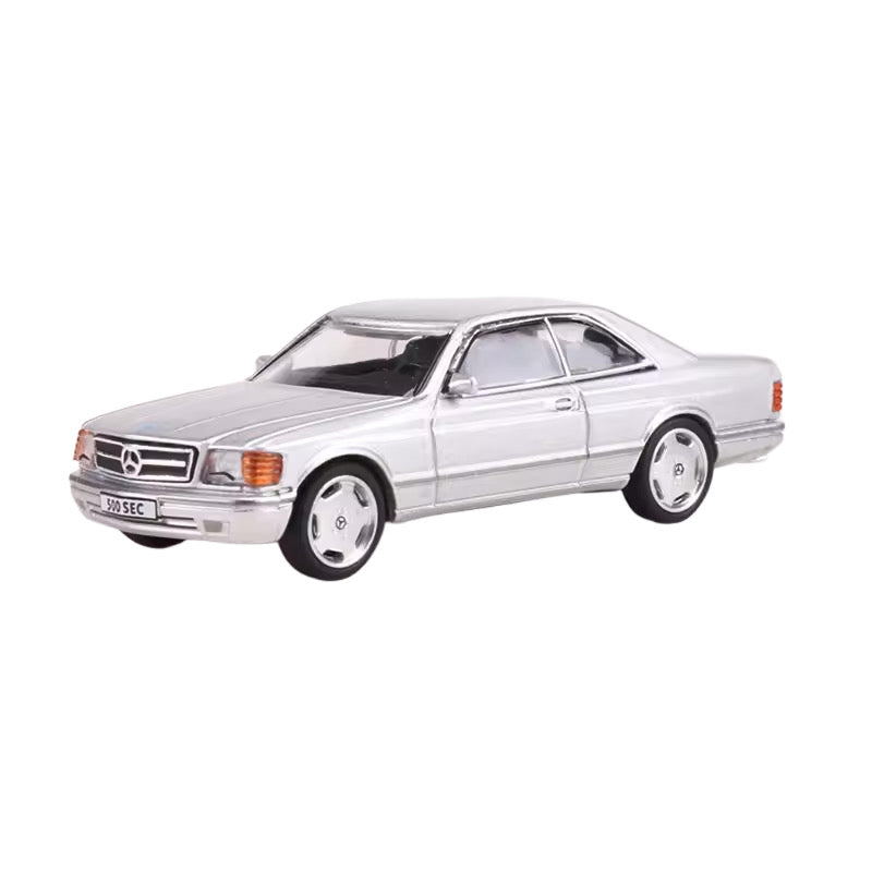 Silver Mercedes 500SEC Toy 1/64