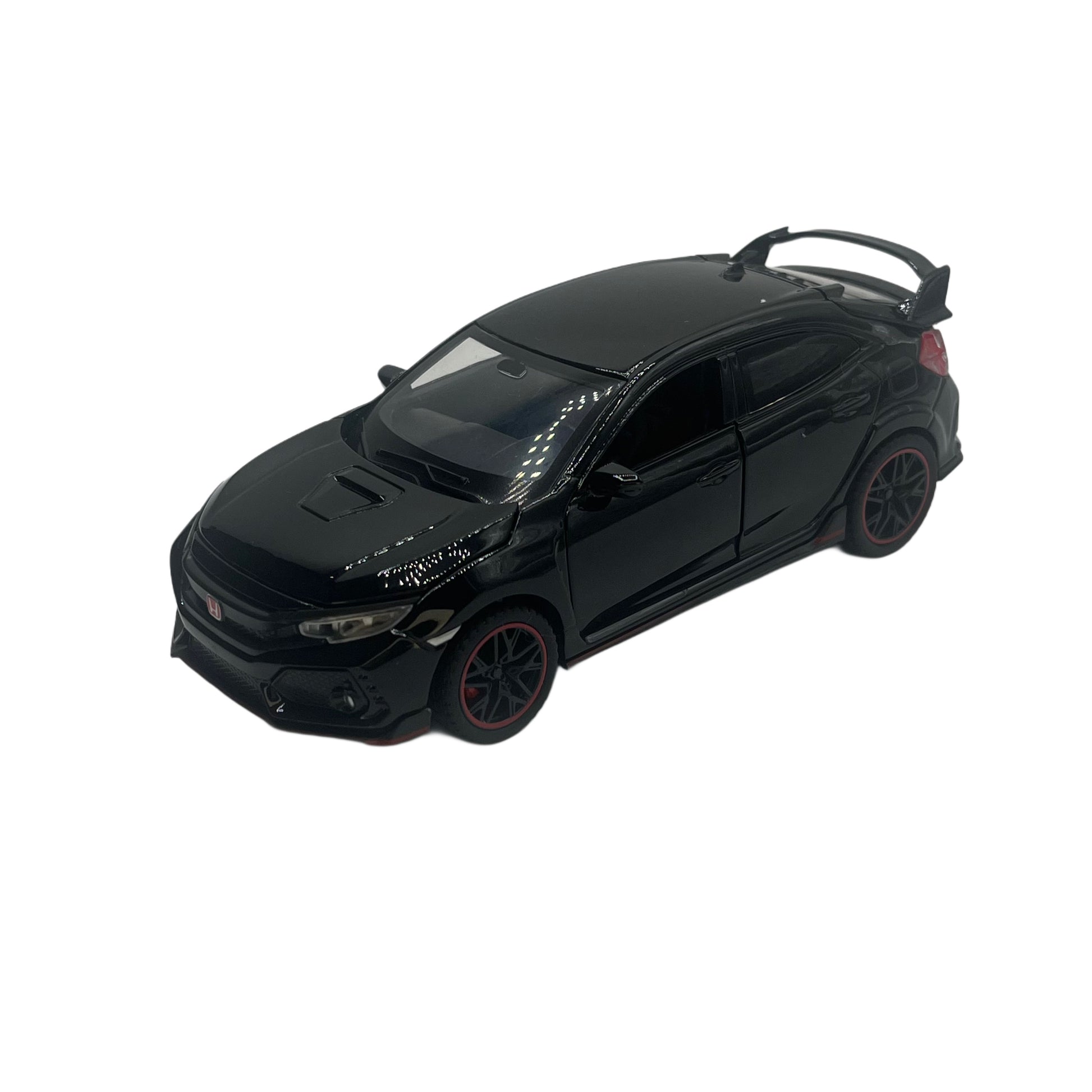 Black Civic Type-R Toy with Black Wheels