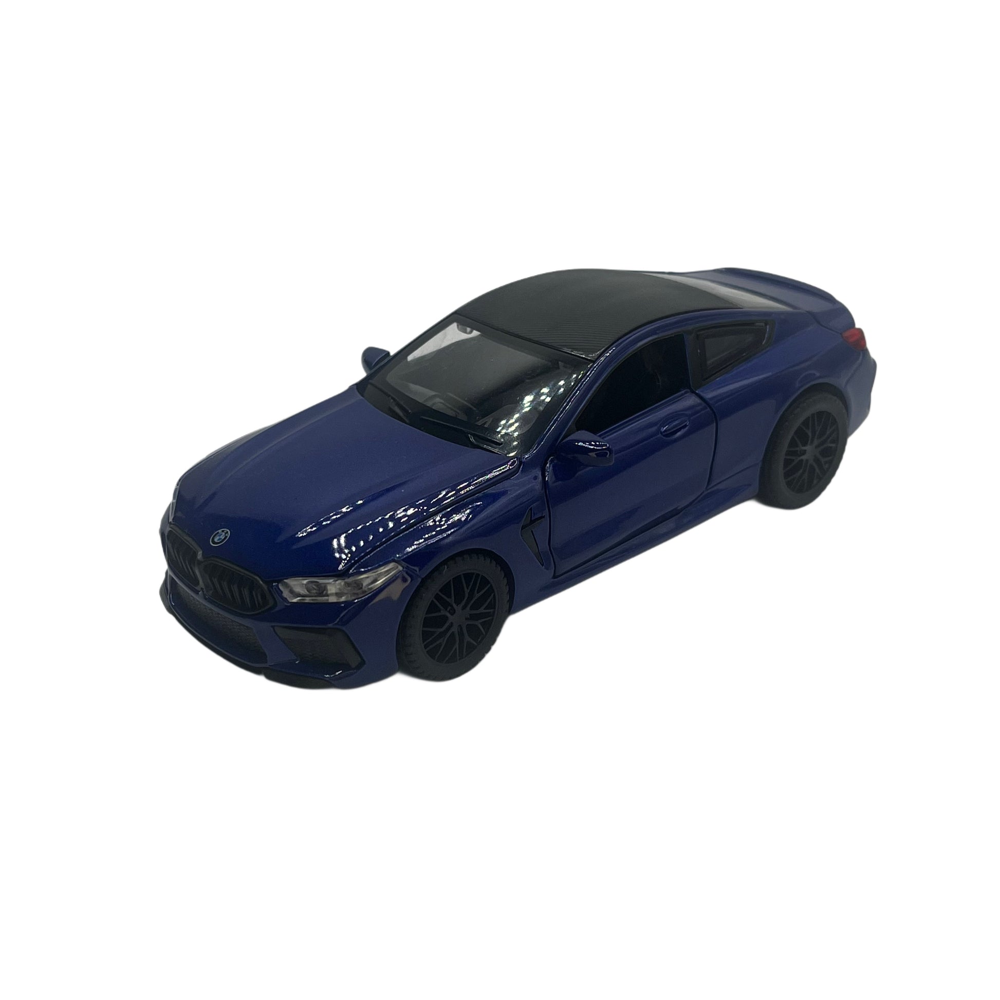 Blue M8 Toy with Black Wheels