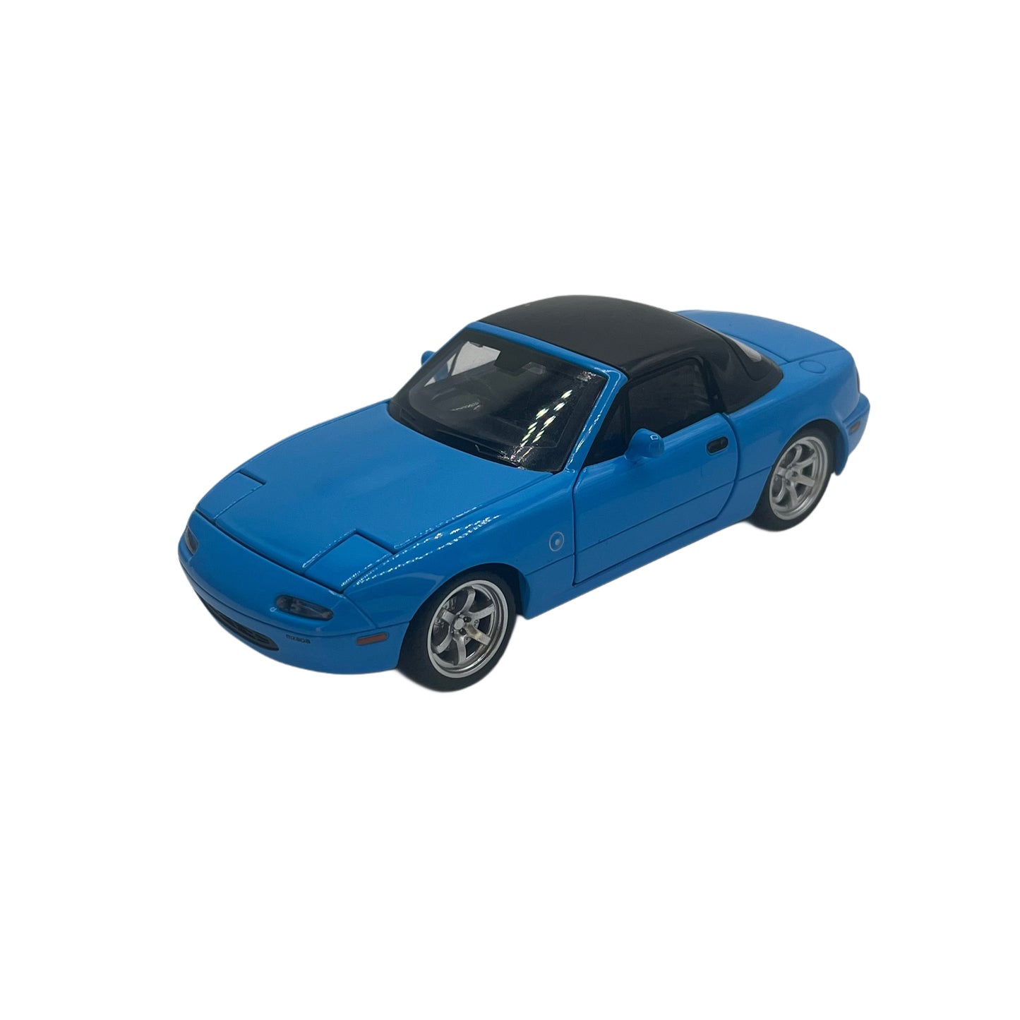 Blue Miata Toy with Silver Wheels