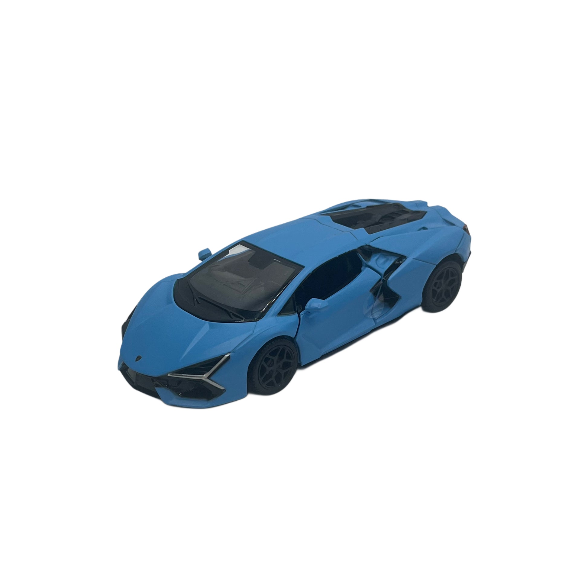 Blue Revuelto Toy with Black Wheels