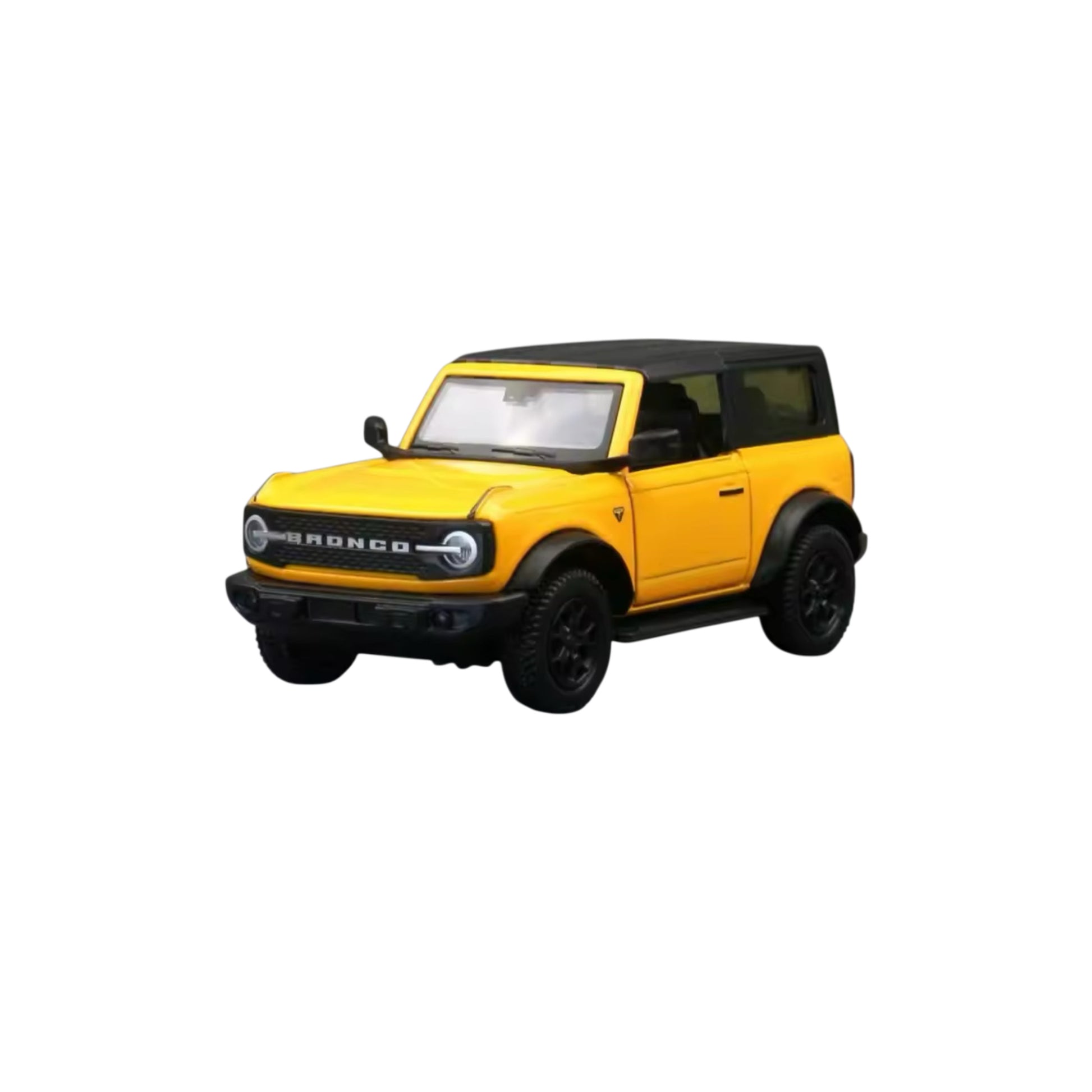 1/36 scale bronco toy in yellow