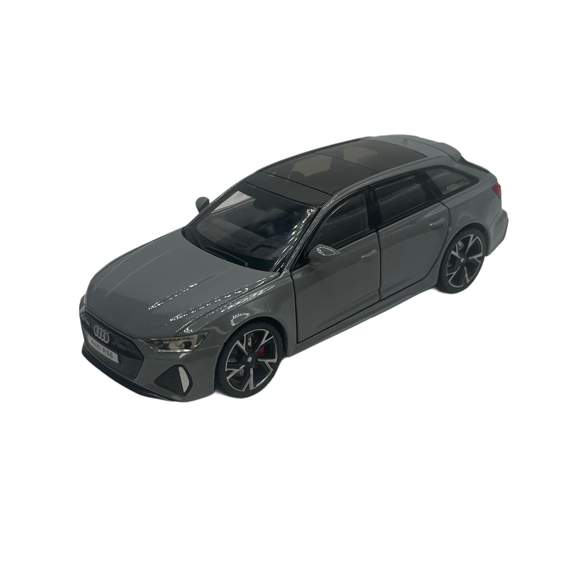 Grey RS6 Toy with Black/Silver Wheels