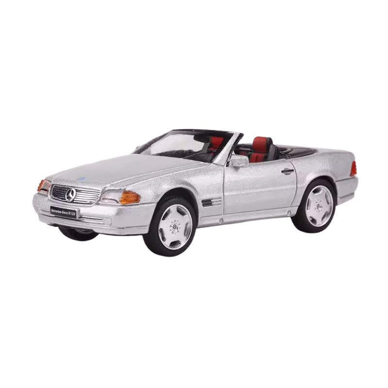 Silver Mercedes SL500 Toy 1/64