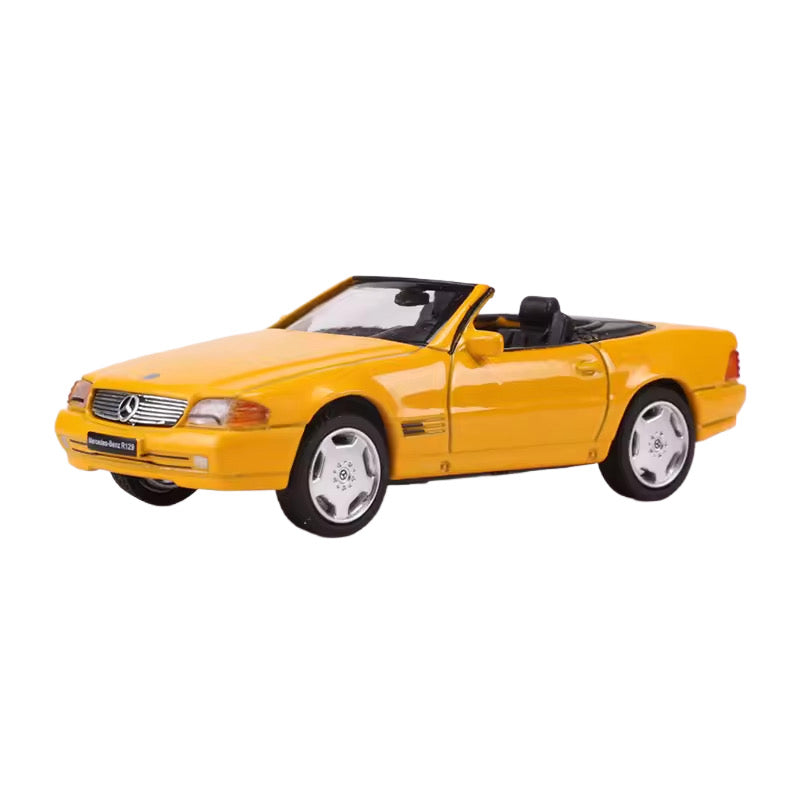 Yellow Mercedes SL500 Toy 1/64
