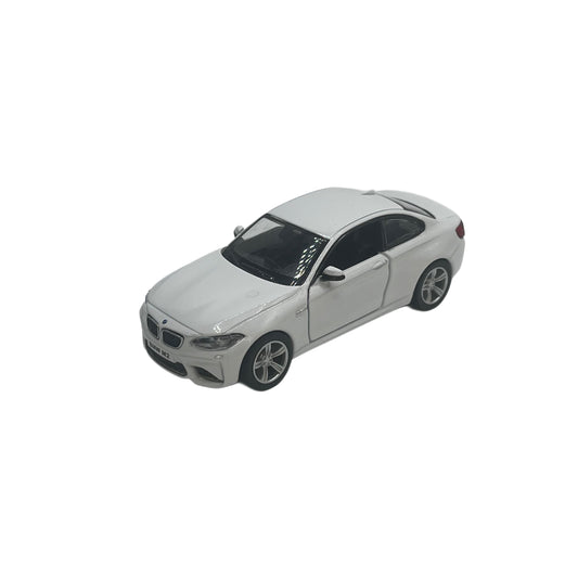 White M2 Toy with Silver Wheels