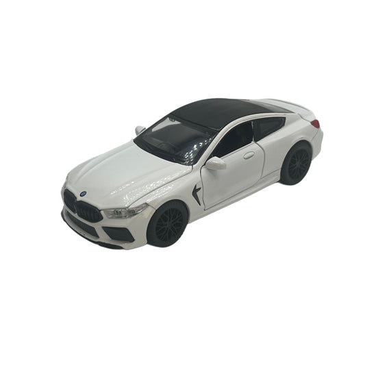 White M8 Toy with Black Wheels