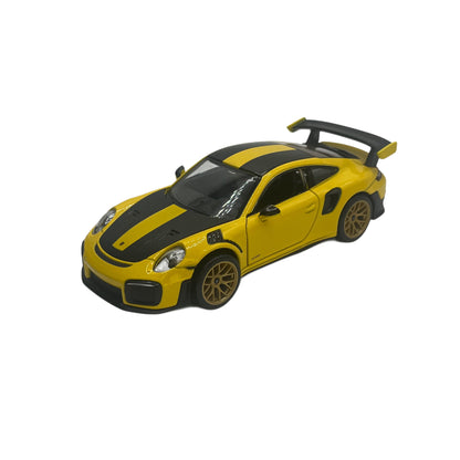 Yellow GT2RS Toy with Bronze Wheels